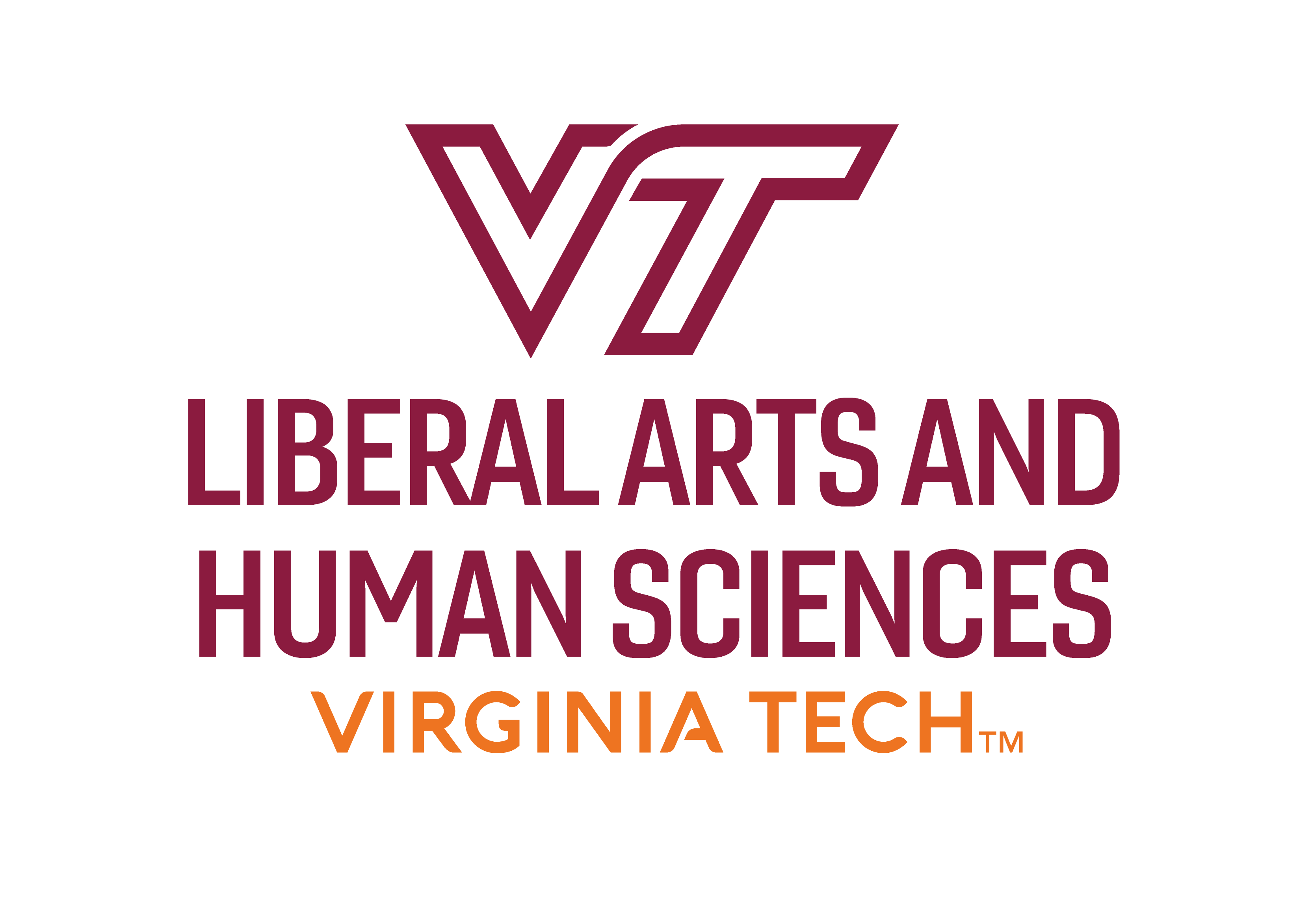 Virginia Tech College of Liberal Arts and Human Sciences logo