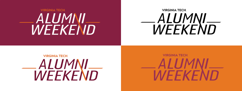 Alumni Weekend logos