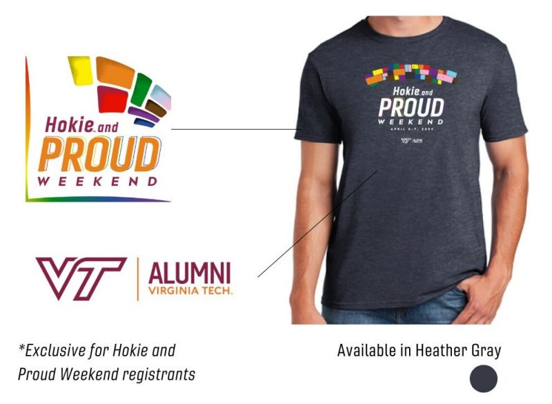 Hokie and Proud Weekend commemorative t-shirt
