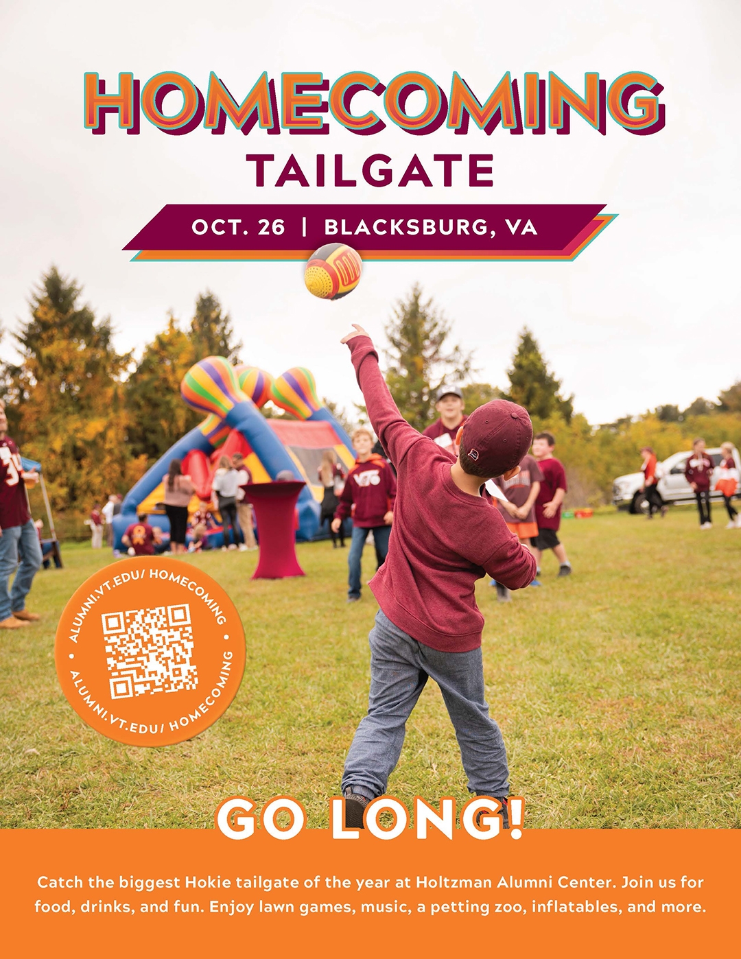 A Homecoming tailgate magazine ad