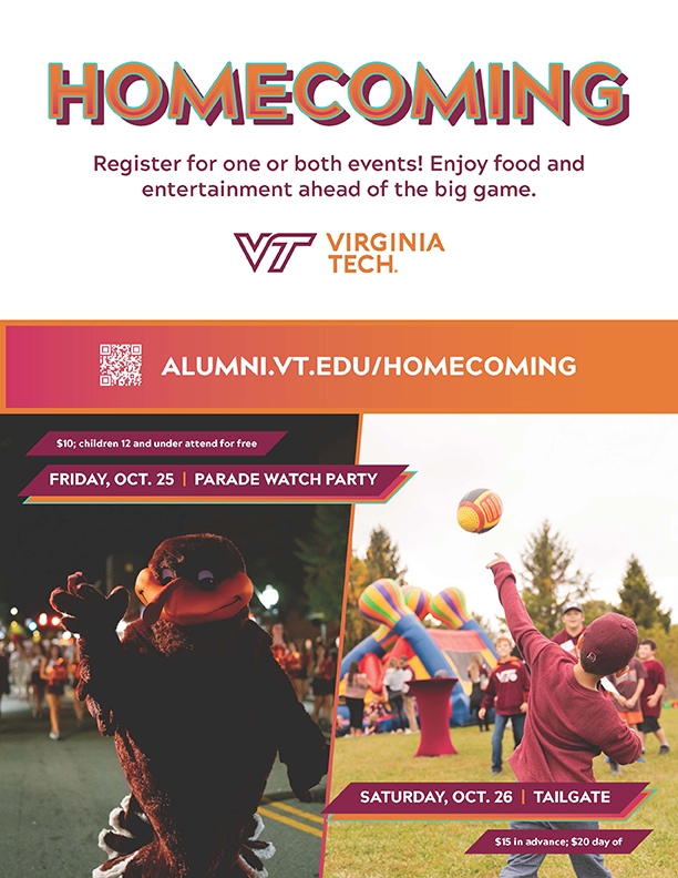 A Homecoming tailgate magazine ad