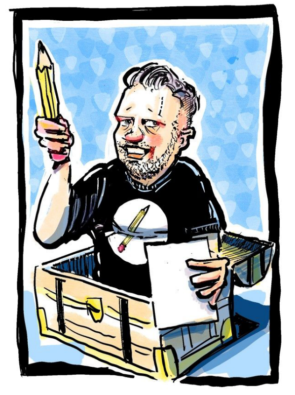 A sketch of Doodler Steven White