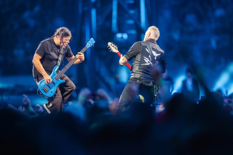 Metallica performs in Lane Stadium