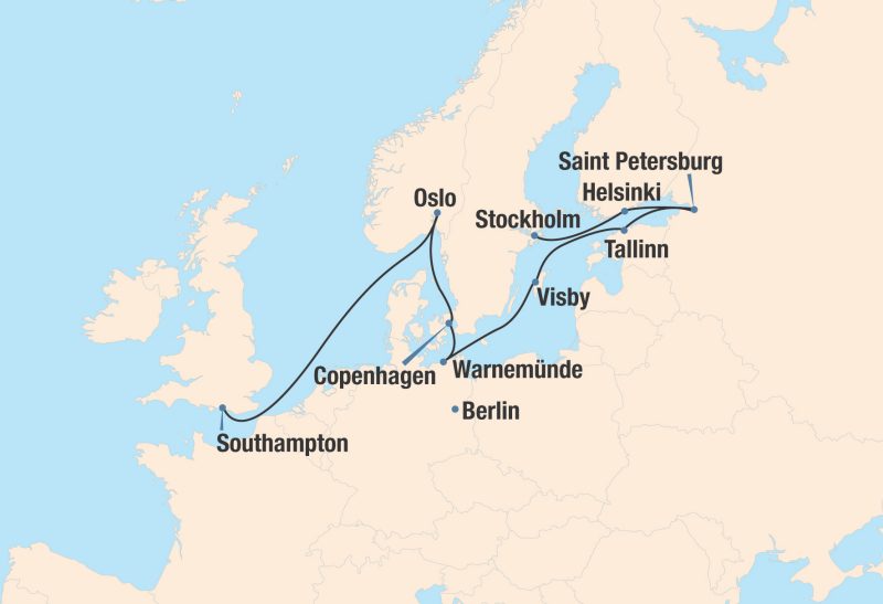 Baltic and Scandinavian Bliss Map
