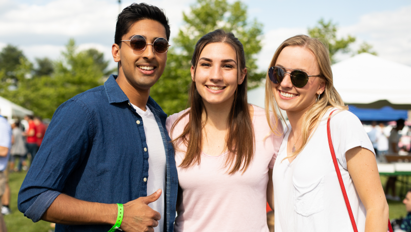 Students at Grad Bash