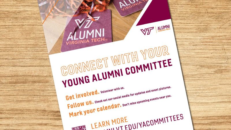 An alumni flyer