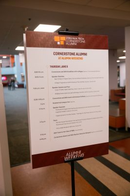 Cornerstone Lunch at Alumni Weekend 