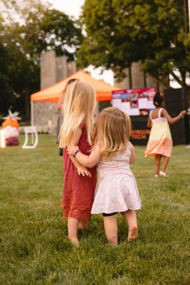 Hokies gather on the drillfield for food, music, and fun