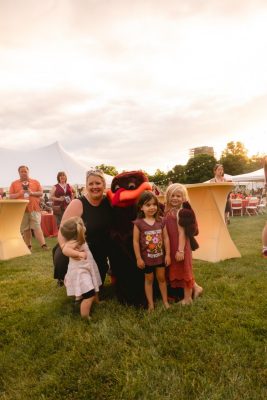 Hokies gather on the drillfield for food, music, and fun