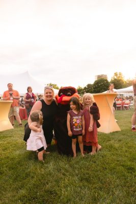 Hokies gather on the drillfield for food, music, and fun