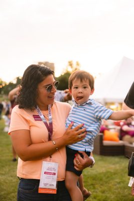 Hokies gather on the drillfield for food, music, and fun