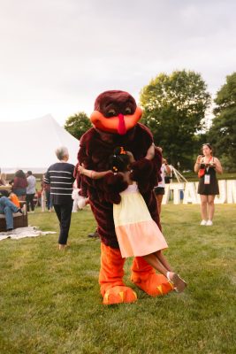 Hokies gather on the drillfield for food, music, and fun