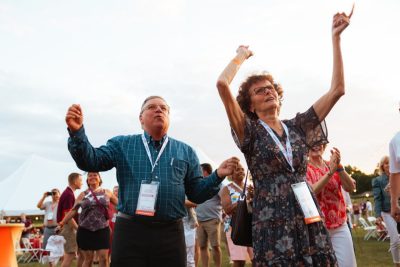 Hokies gather on the drillfield for food, music, and fun