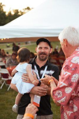 Hokies gather on the drillfield for food, music, and fun