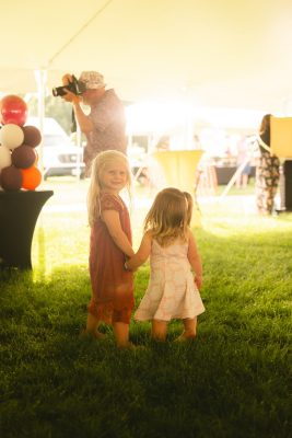 Hokies gather on the drillfield for food, music, and fun