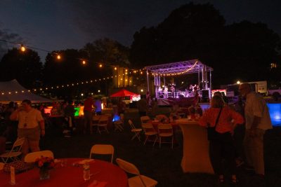 Hokies gather on the drillfield for food, music, and fun