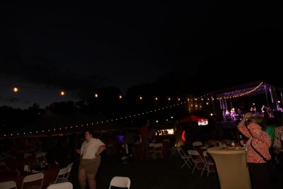 Hokies gather on the drillfield for food, music, and fun