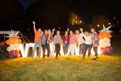 Hokies gather on the drillfield for food, music, and fun