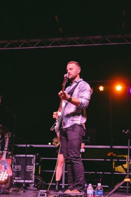 Hokies gather on the drillfield for food, music, and fun