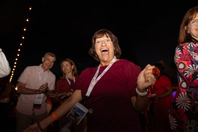 Hokies gather on the drillfield for food, music, and fun