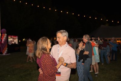 Hokies gather on the drillfield for food, music, and fun