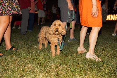 Hokies gather on the drillfield for food, music, and fun