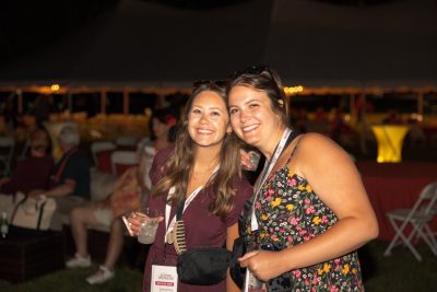 Hokies gather on the drillfield for food, music, and fun