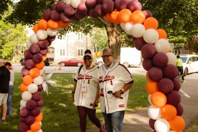 Hokies gather on the drillfield for food, music, and fun