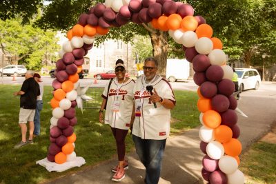 Hokies gather on the drillfield for food, music, and fun