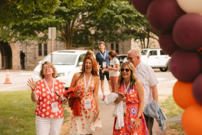 Hokies gather on the drillfield for food, music, and fun