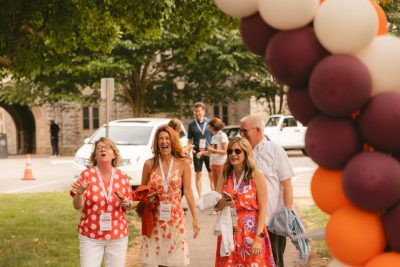 Hokies gather on the drillfield for food, music, and fun