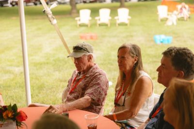 Hokies gather on the drillfield for food, music, and fun