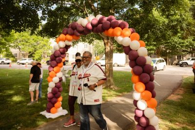 Hokies gather on the drillfield for food, music, and fun