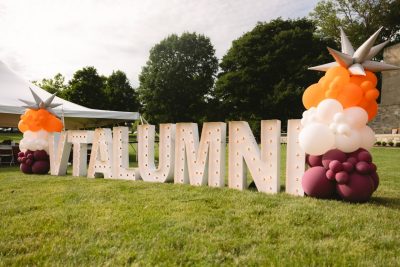 Hokies gather on the drillfield for food, music, and fun