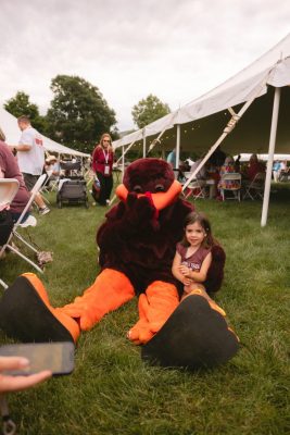 Hokies gather on the drillfield for food, music, and fun