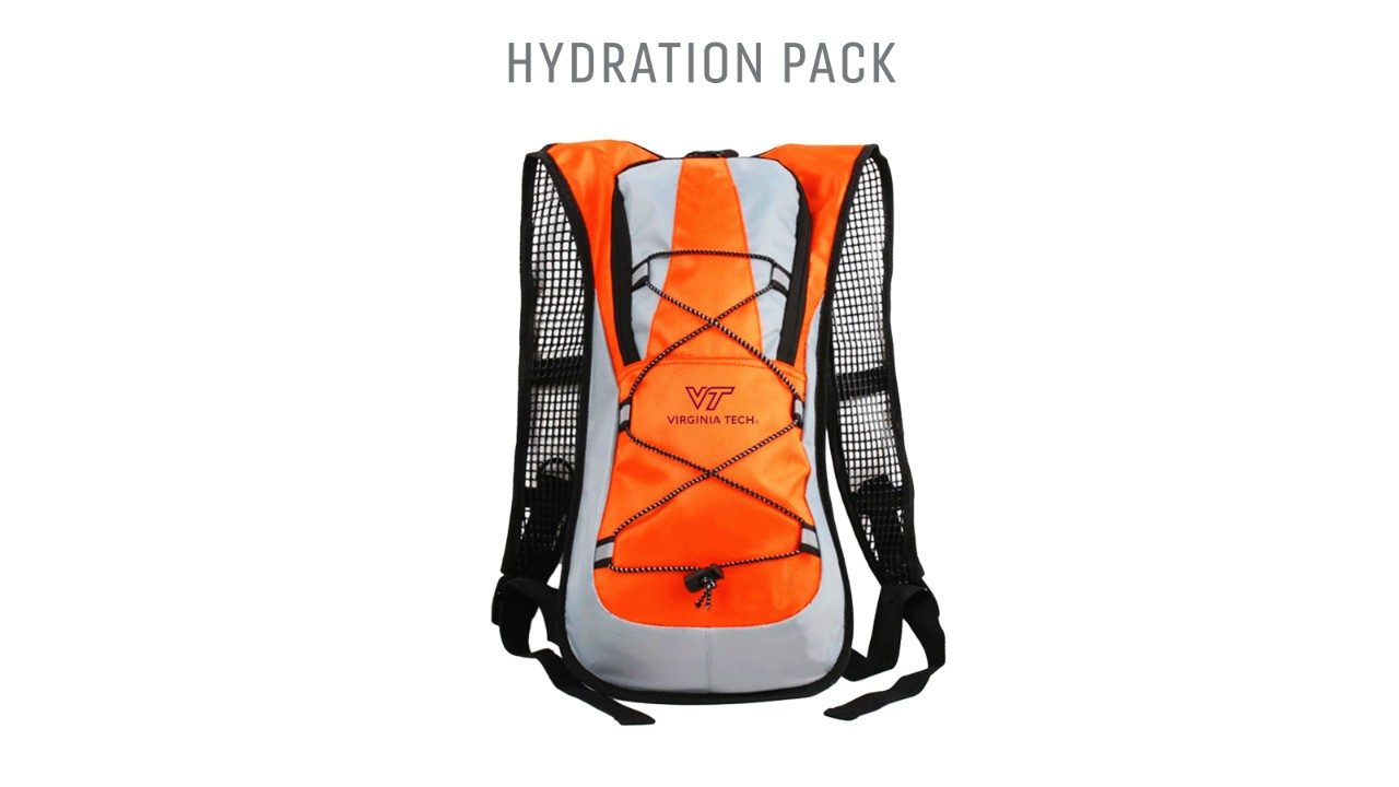 A Hokie Hike 2024 hydration pack