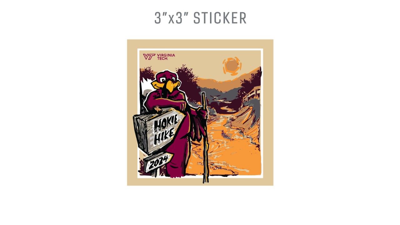 A Hokie Hike 2024 sticker