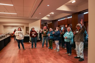 Open houses and dinner at the Holtzman Alumni Center