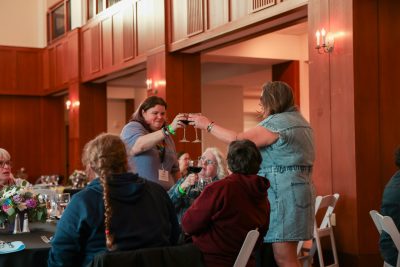 Open houses and dinner at the Holtzman Alumni Center