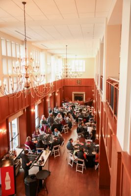 Open houses and dinner at the Holtzman Alumni Center