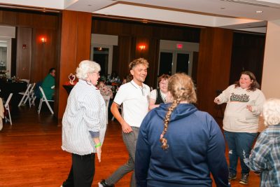 Open houses and dinner at the Holtzman Alumni Center