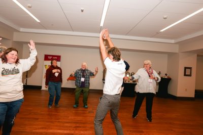 Open houses and dinner at the Holtzman Alumni Center