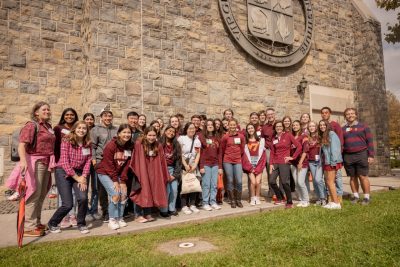 President Tim Sands and Stamp Scholars, Alumni Tailgate Hoco 2023