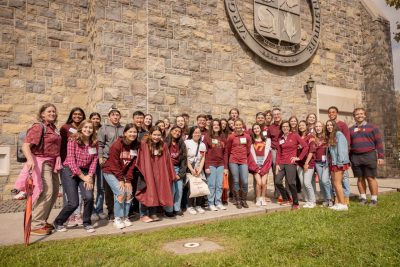 President Tim Sands and Stamp Scholars, Alumni Tailgate Hoco 2023