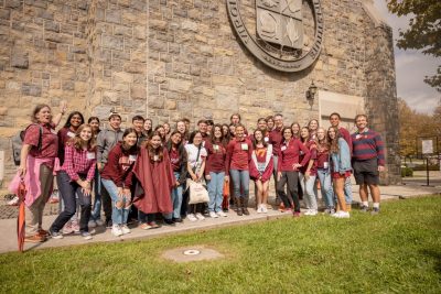 President Tim Sands and Stamp Scholars, Alumni Tailgate Hoco 2023