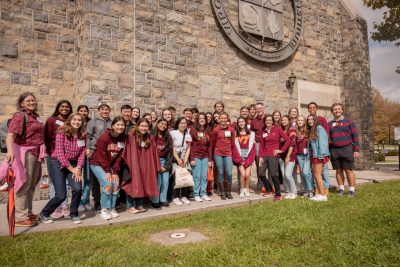 President Tim Sands and Stamp Scholars, Alumni Tailgate Hoco 2023