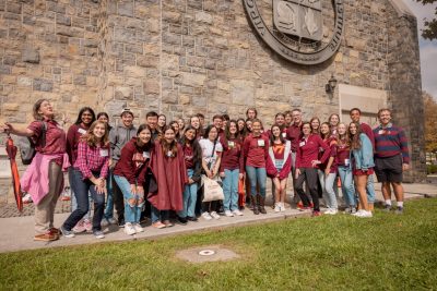 President Tim Sands and Stamp Scholars, Alumni Tailgate Hoco 2023