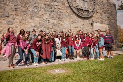 President Tim Sands and Stamp Scholars, Alumni Tailgate Hoco 2023