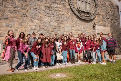 President Tim Sands and Stamp Scholars, Alumni Tailgate Hoco 2023