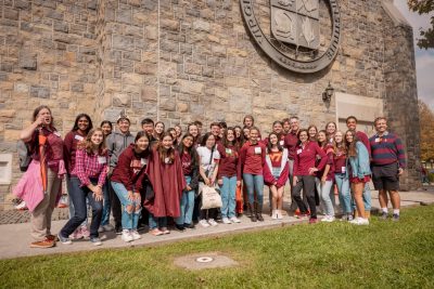 President Tim Sands and Stamp Scholars, Alumni Tailgate Hoco 2023